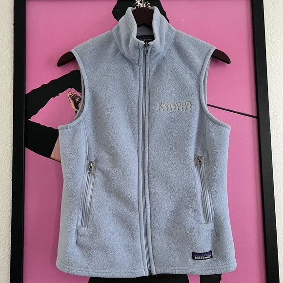 Patagonia Jackets & Coats Patagonia Synchilla Fleece Vest Womens Size M Baby Blue Poshmark